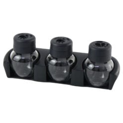 Set 3 recipiente pentru condimente din sticla si plastic 11 CM