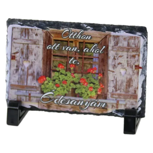Placa ardezie "Otthon ott van
