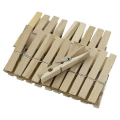 Set 20 carlige pentru rufe din lemn 7 CM