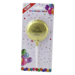 Lumanare tort "La multi ani" Balon 6 CM