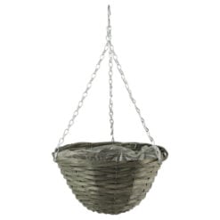 Ghiveci suspendat din bambus 30x15 CM