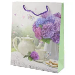 Punga cadou din hartie 26x32 CM - Vintage floral
