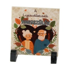 Placa decorativa "A legcsodalatosabb Nagyszulok" 10x10 CM