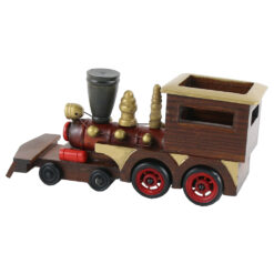 Locomotiva vintage din lemn 25 CM
