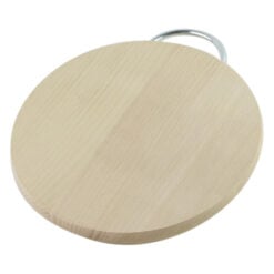 Tocator rotund din lemn cu maner metalic 20 CM