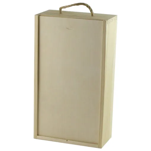 Cutie din lemn pentru 2 sticle de vin 20x11x36 CM