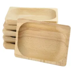 Set 6 platouri servire din lemn 20x15 CM