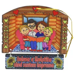 Magnet de frigider din lemn 9 CM