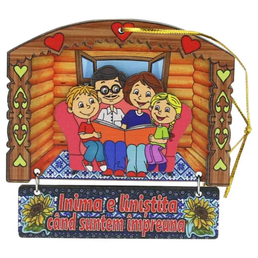 Magnet de frigider din lemn 9 CM