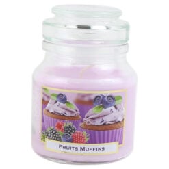 Lumanare parfumata in borcan Fruits Muffins 130 gr