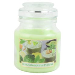 Lumanare parfumata in borcan Citrus Green Tea Pudding/Matcha Green Tea 130 gr
