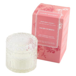 Lumanare parfumata in sticla cu capac Luxury Bouquet 150 gr - Midnight Peony/Sakura Morning
