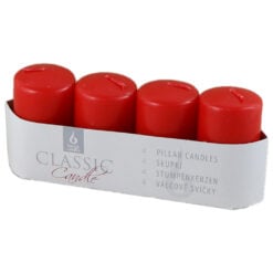 Set 4 lumanari advent Rosu