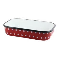 Tava cuptor emailata cu buline 37x25 CM