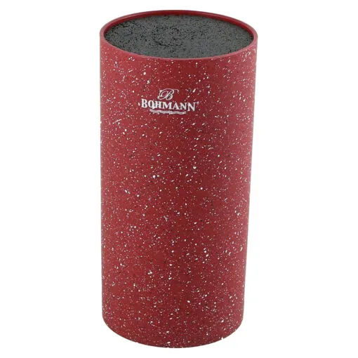 Suport rotund pentru cutite din plastic marmorat 11x22 CM