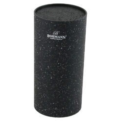 Suport rotund pentru cutite din plastic marmorat 11x22 CM