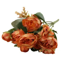 Buchet artificial cu trandafiri 30 CM