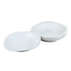 Set 6 farfurii supa din sticla opal Hera 21 CM
