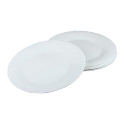Set 6 farfurii intinse din sticla opal Hera 25.4 CM