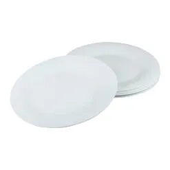 Set 6 farfurii intinse din sticla opal Hera 25.4 CM