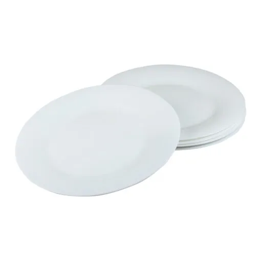 Set 6 farfurii intinse din sticla opal Hera 25.4 CM