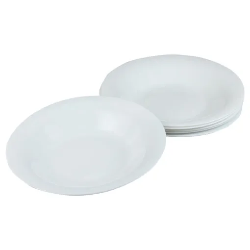 Set 6 farfurii supa din sticla opal Hera 21.5 CM