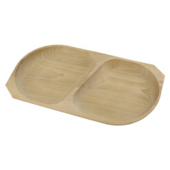 Platou din lemn cu 2 compartimente 45X23 CM