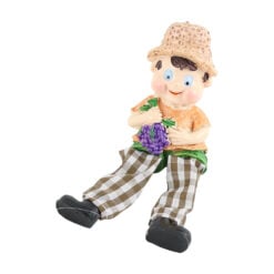 Magnet frigider Batran cu picioare textile 12 CM