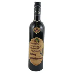 Vin rosu 0.75 L cu eticheta din pluta "Boldog Szuletesnapot! Gratulalok..."