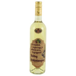 Vin alb 0.75 L cu eticheta din pluta "Boldog Szuletesnapot! Gratulalok..."