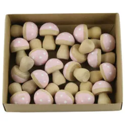 Set ciuperci decorative din lemn