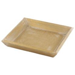 Tava/suport din lemn pentru lumanari/decoratiuni 20x20 CM