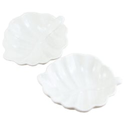 Set 2 boluri din portelan Frunze 16 CM