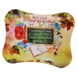 Puzzle in rama "Succes in noul an scolar!" 24x19 CM