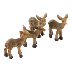 Set 4 figurine Caprioare din rasina 3.5 CM