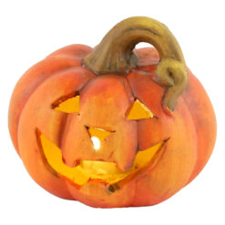 Dovleac Halloween din ceramica cu led 10 CM