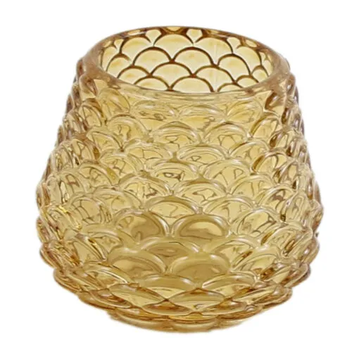 Suport lumanare din sticla colorata 7x6 CM