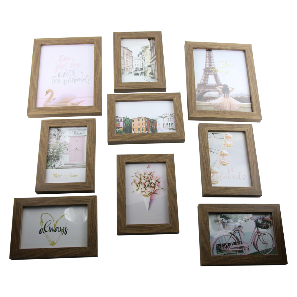 Set 9 rame foto din plastic 7 poze 10.2x15.3 CM/2 poze 15.3x20.3 CM ...