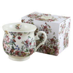 Cana portelan 500 ml "Flowers white"