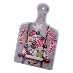 Magnet din ceramica " Kellemes Unnepeket" 10x6 CM