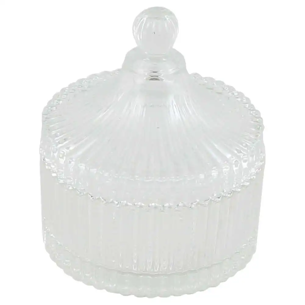 Zaharnita din sticla cu capac 10x11CM Zaharnita din sticla cu capac 10x11CM