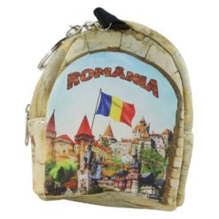 Portmoneu cu breloc "Romania" 7x10 CM