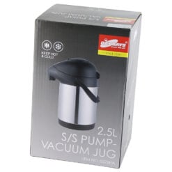 Termos inox cu pompa 2.5 L