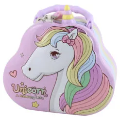 Pusculita metalica cu lacat si cheie Unicorn 15x12x8 CM