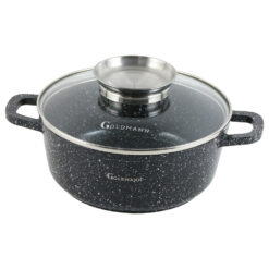 Cratita marmorata cu capac 2.3 L