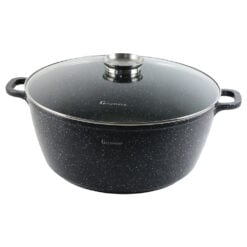 Cratita marmorata cu capac 18.5 L