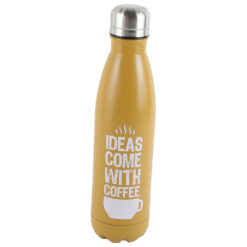 Sticla metalica 500 ml "Ideas come with coffee" 6x26 CM