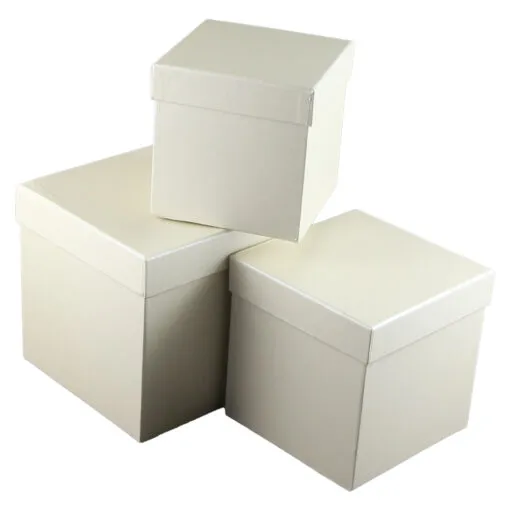 Set 3 cutii cadou patrate 16x16 CM