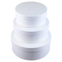 Set 3 cutii cadou rotunde 20x8 CM