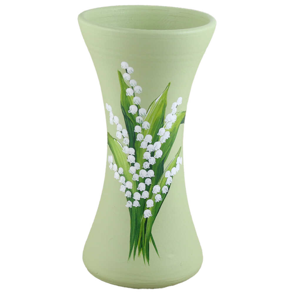 vaseman 花器 Vaza din ceramica 21 CM, pictata manual - Lacramioara - Hontfar